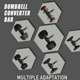 thumbnail image 5 of KORIKAHM Dumbbell Barbell Converter Bar, Adjustable Weight Capacitry Bar Convert to Dumbbell Set for Home Gym Strength Training, 5 of 8