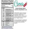 thumbnail image 3 of Candy Retailer Black Licorice Jelly Beans 1 Lb, 3 of 3