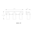 thumbnail image 6 of 3035-3V-PN-Z-Lite-Fontaine - 3 Light Bath Vanity In Transitional Style-11.25 Inches Tall and 24 Inches Wide-Polished Nickel Finish, 6 of 7