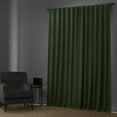 thumbnail image 6 of Half Price Drapes Pine Forest Green Bellino Textured Faux Linen Room Darkening Curtains For Bedroom & Living Room Curtains(1 Panel), Curtains 108 Inches Long, 50W X 108L, 6 of 12