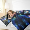 thumbnail image 4 of Castle Fairy Magical Dragon Bedding Comforter Set 2pcs for Boys Girls,Abstract Gradient Animal Twin Comforter Sets Microfiber,Ombre Starry Sky Breathable Bedding Set,Lightweight Room Decor, 4 of 8