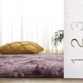 thumbnail image 4 of SAFAVIEH Rainbow Jaki Abstract Shag Area Rug, Purple, 5' x 7', 4 of 10