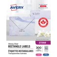 thumbnail image 1 of Avery Rectangle Clear Labels with Easy Peel, ⅔" x 1¾", Permanent Adhesive, for Laser/Inkjet Printers - 27268, 1 of 7