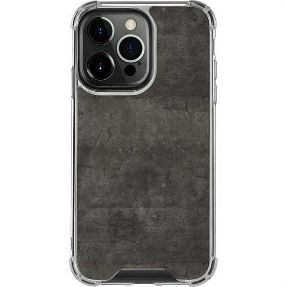 Skinit Concrete Dark Iron Grey Concrete iPhone 13 Pro Clear Case