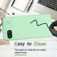 thumbnail image 6 of for Google Pixel 7A 2023 Case,Slim Liquid Silicone Rubber Shockproof Phone Cover with Wrist Strap Soft Anti-Scratch Microfiber Lining Protection Case for Google Pixel 7A 2022 (Green), 6 of 14