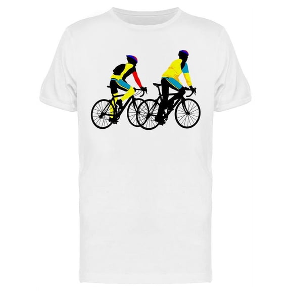 Cyclist Couple T-Shirt Men -Image by Shutterstock, Male XX-Large