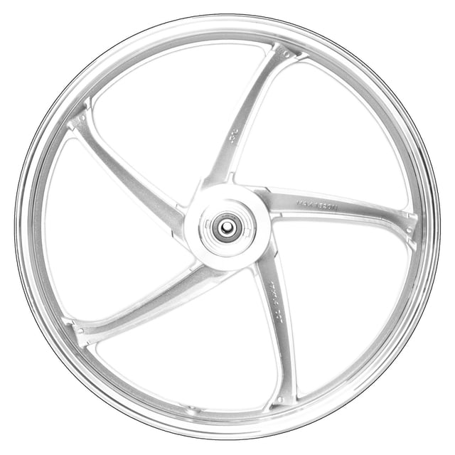 Rin Delantero Kinlley De Aluminio Plata Aspas plateado 17'