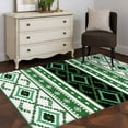 thumbnail image 3 of Area Rugs for Living Room Bedroom, Green Black Southwest 4'x6' Rug Washable Carpet Runner Indoor Outdoor, Farmhouse Aztec Boho Ethnic Art Non Slip Accent Floor Mats Rug for Kitchen, Office, 3 of 8