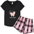 thumbnail image 1 of Pyjama d'Été pour Femmes 2 Pcs Mignon Chat, Papillon, 1 of 5