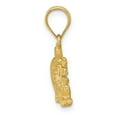 thumbnail image 2 of 14k Yellow Gold Solid Satin Lion Charm Pendant Necklace Measures 19.4x20.1mm - Bead Charm for Women, 2 of 4