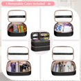 thumbnail image 2 of Neceser Prokva extra grande para mujer con 4 fundas, color negro, 2 of 7