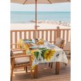 thumbnail image 2 of Outdoor Tablecloth with Umbrella Hole for Patio/Picnic/Party/Camping, Yellow Sunflowers Waterproof Table Cloth Rectangle Table Cover Washable, Floral Bees Elegant Pastoral Botanical (60"x 84"), 2 of 8