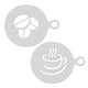 thumbnail image 2 of GOOHOCHY 2pcs plantillas creativas de café con latte plantillas de azúcar en polvo plantilla de tamiz, 2 of 7