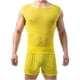 thumbnail image 1 of Hombres Casual Cuello Redondo Manga Corta Cuello Redondo Jersey Ropa Interior Perspectiva Transpirable Sin Mangas Hombro Ancho Chaleco Pompotops  oipoqjl30596, 1 of 7