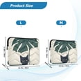 thumbnail image 4 of FORMRS 13"-13.3" Laptop Sleeve Protective Case Soft Carrying Quilted Computer Bag Cover, Black Cat Plants, 4 of 7
