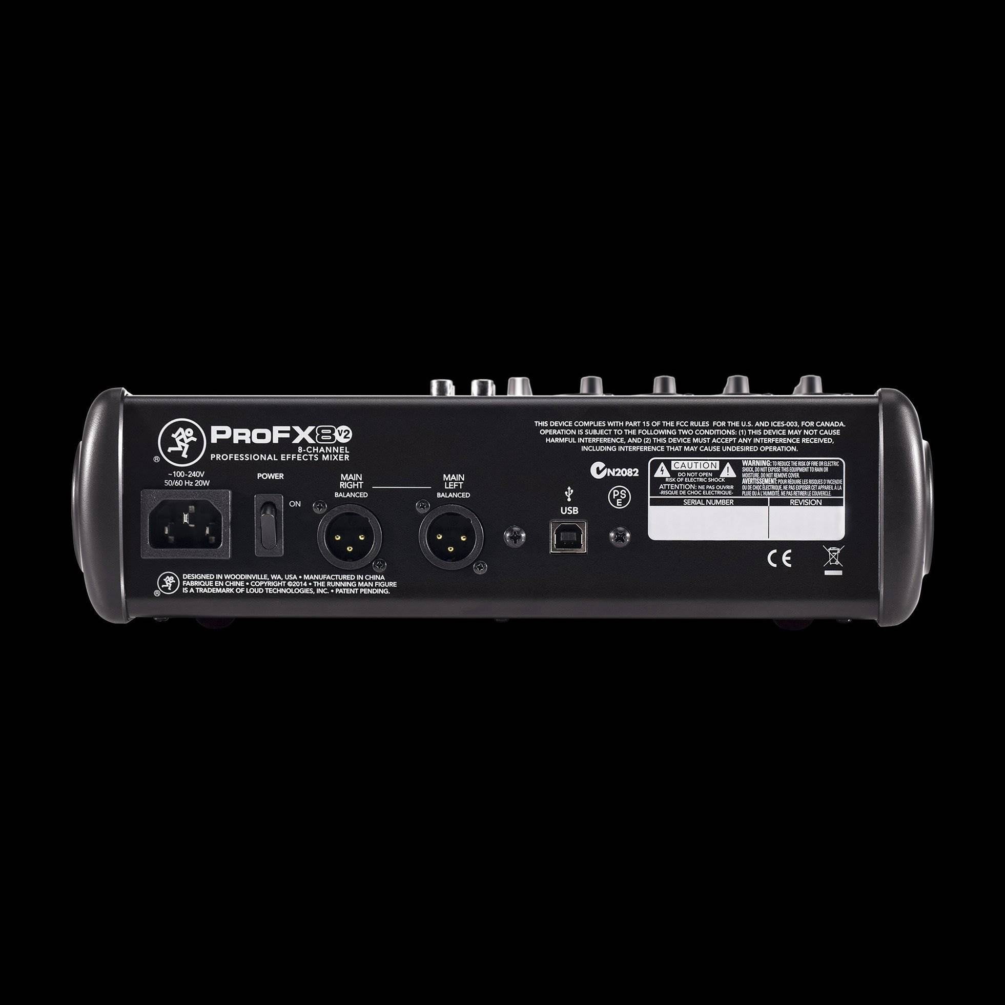 Mackie ProFX8v2 Live Sound 8 Channel Effects Mixer with 4 Low