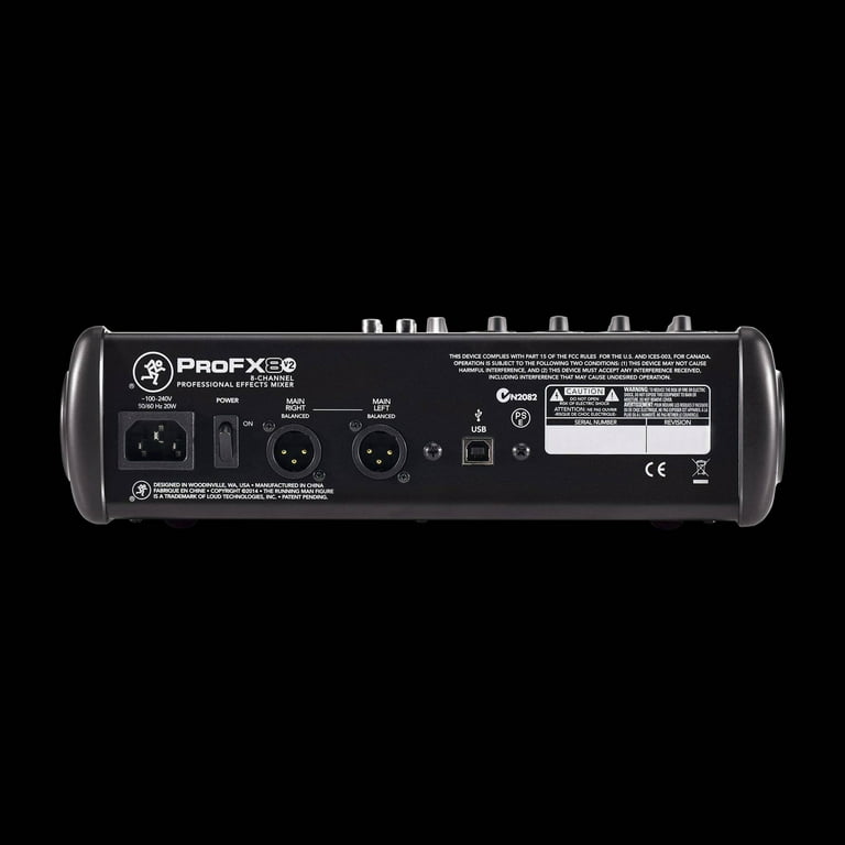 Mackie ProFX8v2 Sound 8 Channel Effects Mixer with 4 Low Noise Preamps - Walmart.com