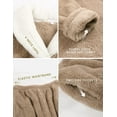 thumbnail image 2 of Women's Fluzzy Sherpa Fleece Pajamas Warm Pullover Lapel Sleepwear Sets, 2 of 7