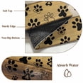 thumbnail image 6 of 6'x9' Area Rugs, Cute Dog Claws Indoor Outdoor Area Rug for Living Room Bedroom, Farmhouse Brown Wooden Grain Puppy Pawprints Washable Bathroom Rugs Kitchen Floor Carpet Mats Home Decor Aesthetic, 6 of 8