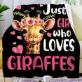 thumbnail image 2 of Giraffe Blanket Gifts for Women Adults,Flannel Animal Throw Blanket Gift Home Decor for Bed Couch Outdoor 50"x40", 2 of 7