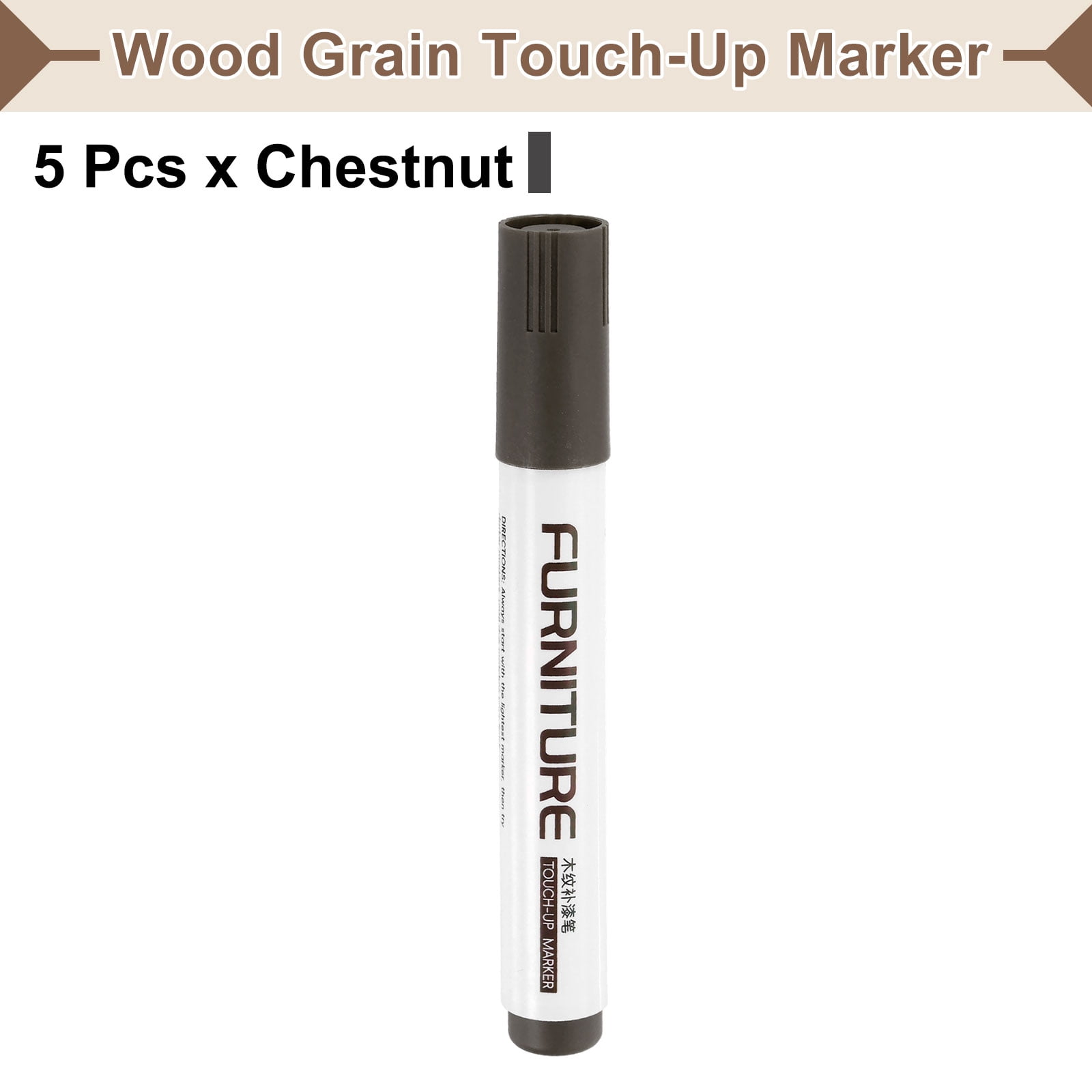 Uxcell Furniture Markers Touch Up, Furniture Repair Kit Wood Maker Chestnut
