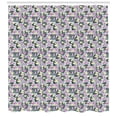 thumbnail image 3 of Ambesonne Floral Shower Curtain, Design of Exotic Plantation, 69"Wx75"L, Grey Teal Pale Fuchsia, 3 of 3