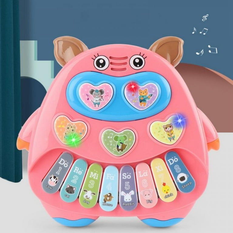Cow top piano toy