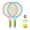 D, variant on Virmaxy Kid Tennis Racket,Plastic Racquet Include 1 Tennis Ball,1 Badminton for Children,Toddler Outdoor Indoor Sport Play