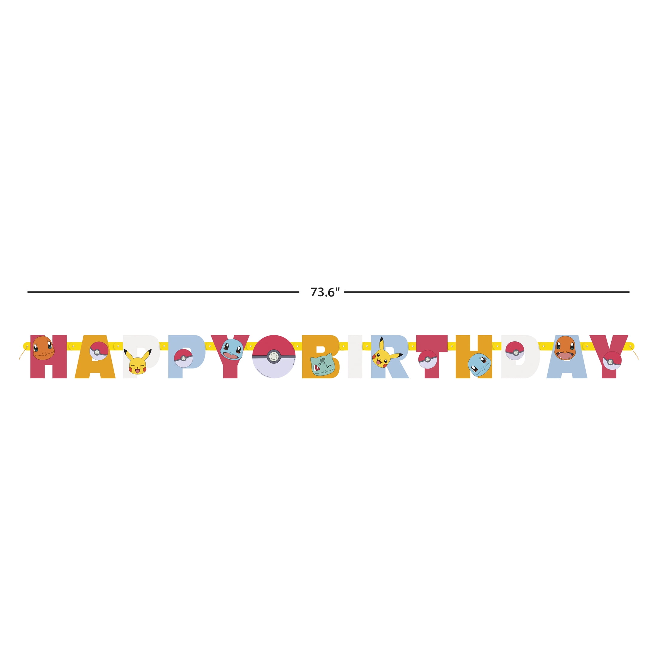 Pokémon “Happy Birthday” Jointed Banner, 1ct