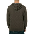 thumbnail image 3 of AMBIG Mens The Dwight Quilted Hoodie Sweatshirt, Green, Medium, 3 of 3