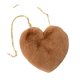 thumbnail image 3 of Bolso de mano con forma de corazón, informal, novedoso, suave, con cadena, para mujer, para citas al aire libre Caqui oscuro, 3 of 9