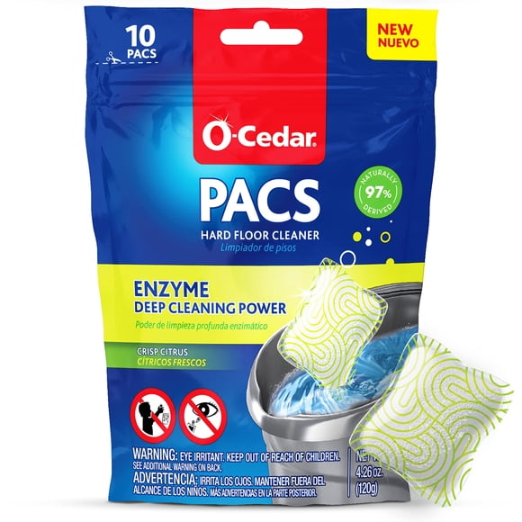 Limpiador de pisos O-Cedar PACS Cítrico Fresco, 10 unidades