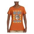 thumbnail image 2 of Wild Bobby, Have a Pretty Pretty Pretty Good Hanukkah Curb Larry, Hanukkah, Women Graphic Tee, Orange, XX-Large, 2 of 4