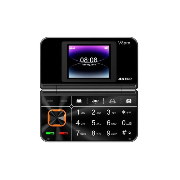 Foldable Flip Phone For Seniors With Big Sim Buttons Dual Multilingual Dual Standby And Flashlight Support