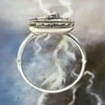thumbnail image 3 of Dreamofdazzles Jewels 3.00 Ctw Pear Cut Sapphire & White Diamond Wedding Anniversary Band Ring 14K White Gold Plated 925 Sterling Silver 925 Sterling Silver -5, 3 of 4