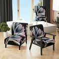 thumbnail image 1 of Designart "Hyperrealistic Gerbera Daisy Blooms IV" Blue Hyperrealistic Upholstered Accent Chair - Traditional Arm Chair For Bedroom, 1 of 7