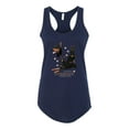 thumbnail image 2 of If It's Not a Doberman It's Just a Dog Gift | Womens Dog Lover Jersey Racerback Tank Top, Navy, Medium, 2 of 3