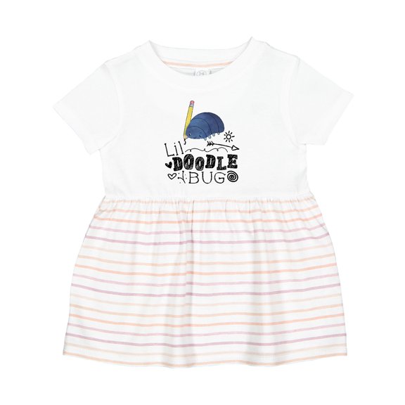 Inktastic Lil Doodle Bug Cute Artist Girls Baby Dress