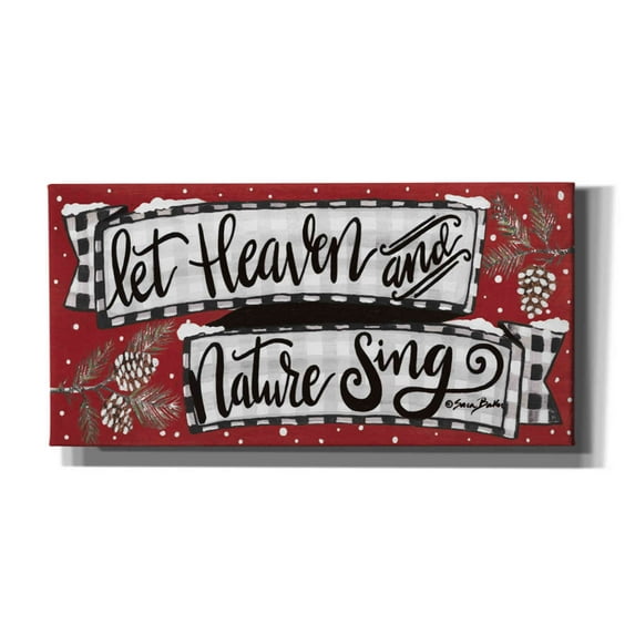 Epic Graffiti 'Heaven and Nature Sing' by Sara Baker, Canvas, Wall Art, 24"x12"