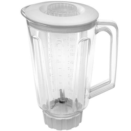 44oz, plastic blender jar, complete. Fits Hamilton Beach