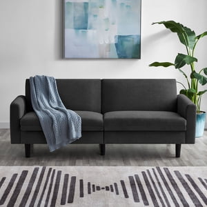 Mainstays 73 Inch Storage Futon, Charcoal