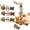 3Pcs, variant on Catnip & Silvervine Chew, Fish Bone Cat Dental Chew Toy, Natural Teeth Cleaning Stick for Cats, Durable Wooden Feline Tooth Care Tool