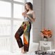thumbnail image 5 of Fotbe Maple Leaf Meditating Chihuahua Pantalones de Pijama para Mujer, Pantalones de Dormir, Pantalones Pj con Cordón y Bolsillos-X-Large, 5 of 6