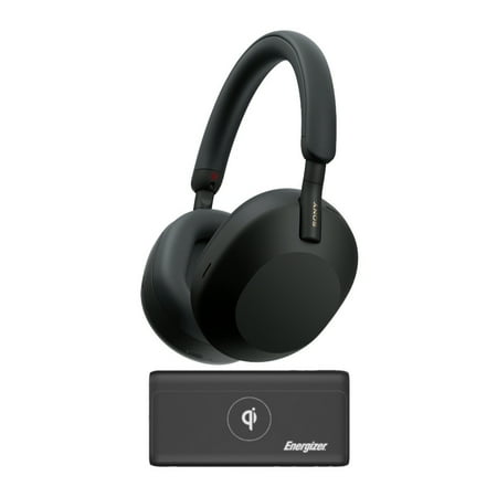 Sony WH-1000XM5 Wireless Noise Canceling Over-Ear Headphones (Black) Bundle