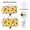 thumbnail image 5 of Yiaed Yellow Polka Dot Sunflower Print Car Windshield Sunshade Front Auto Car Front Window Sun Shade Foldable Sun Visor Shield Cover Auto Accessories for Sedan SUV Truck-Medium, 5 of 5