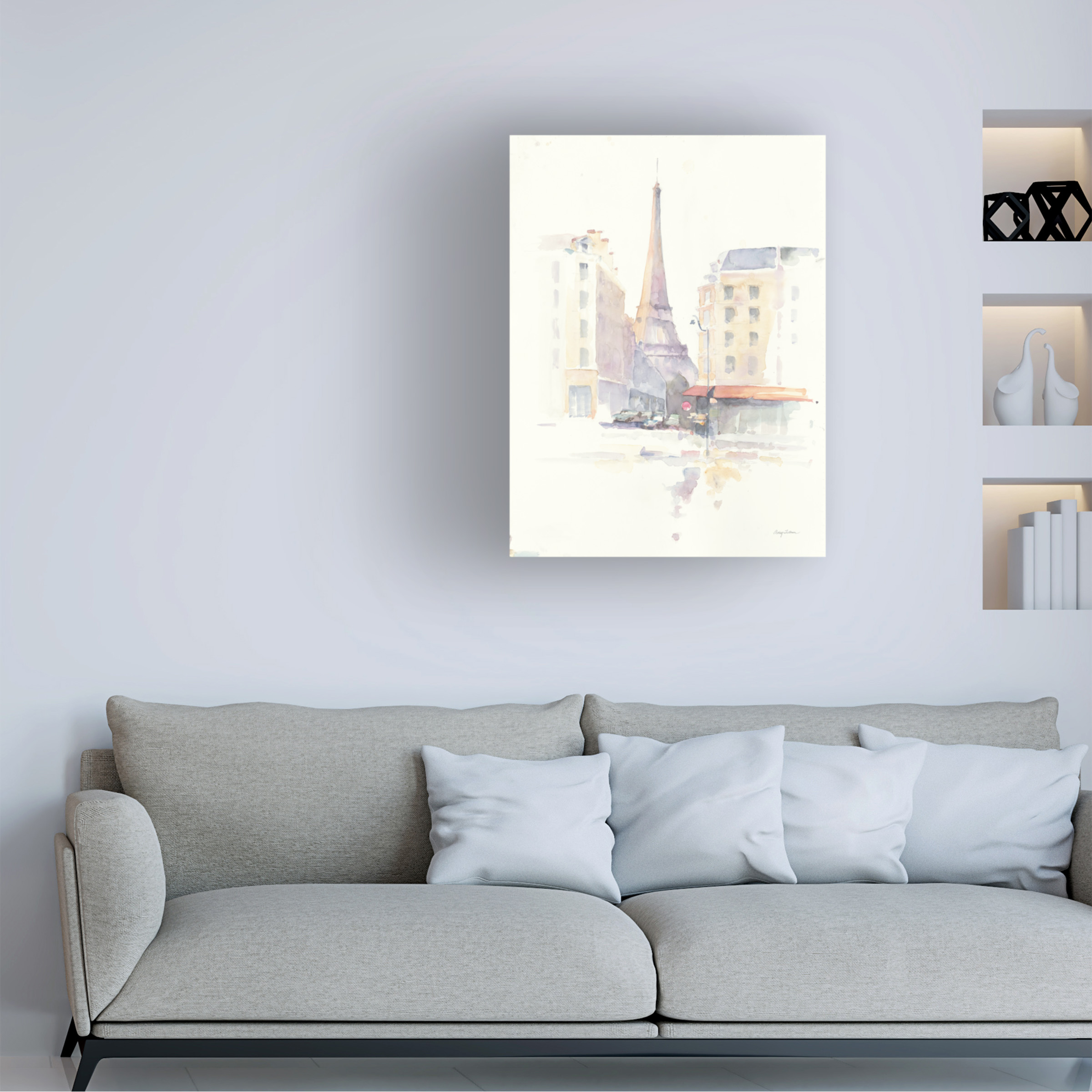 Trademark Fine Art 'Paris Morning' Canvas Art by Avery Tillmon