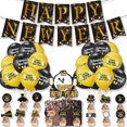 thumbnail image 1 of Kit de globos de látex con pancarta para fiesta de Año Nuevo, 39 globos, 1 of 2