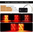 thumbnail image 3 of 2PCS LED Tail Lights Multifunctional LED Trailer Lights 12V Waterproof Parking Position Turn Signal for Truck Trailer Caravan Tractor, 3 of 5