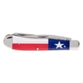 thumbnail image 2 of Circle SH Folding Trapper Knife, Acrylic Handle (Texas Flag), 2 of 2
