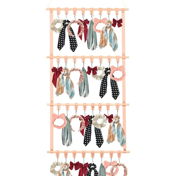 Headband Holder Bows Organizer For Girls Hair Bows Holder Baby Headband Hair Accessories Organizer For Baby Bow Hanger Storage For Girls Hair Bows For Toddler Room Wall Decor